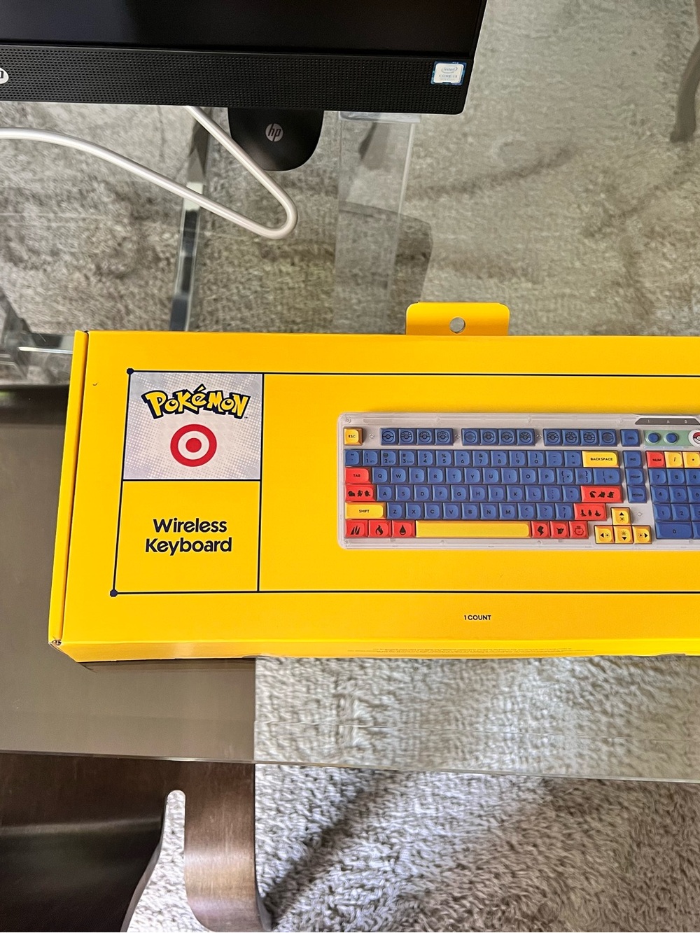 Pokemon Wireless Keyboard - Yellow, Blue, Red
